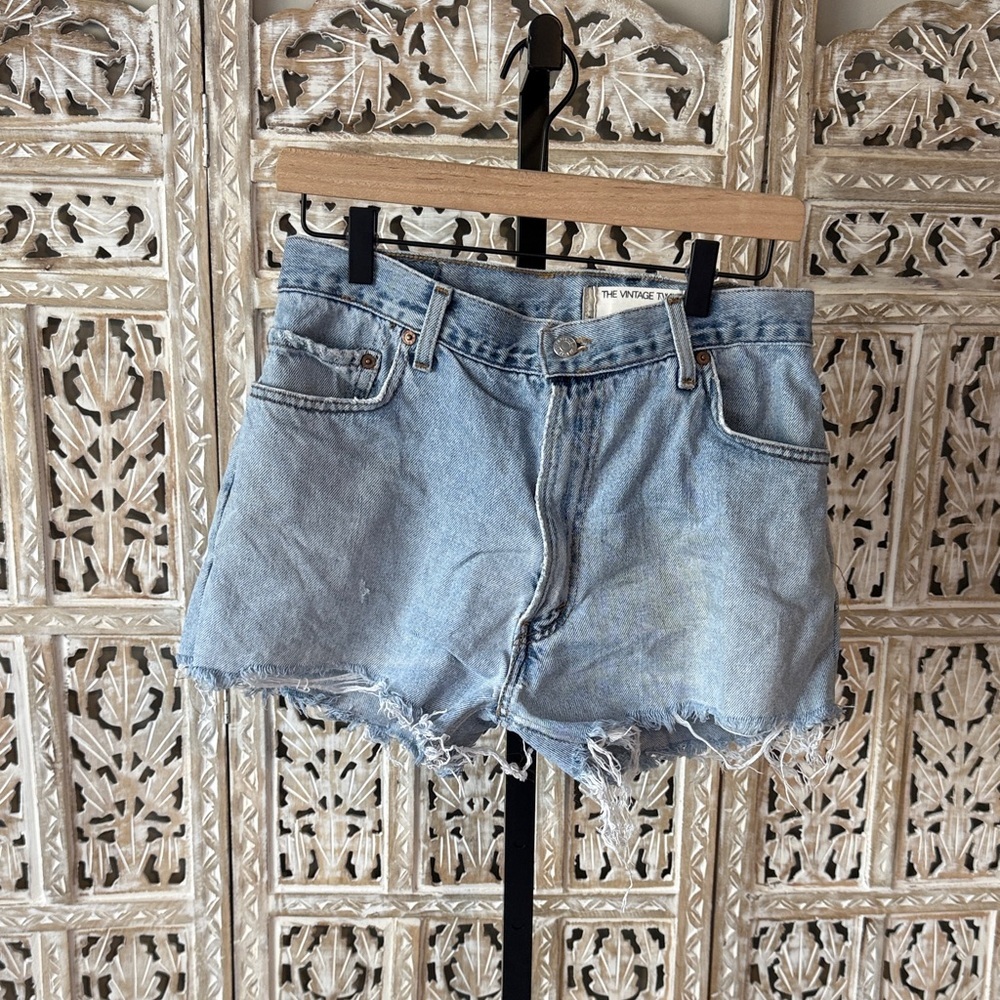 The Vintage Shop Light Blue Jean Shorts